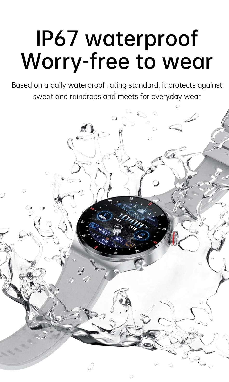 2025 New NFC Smart Watch Men AMOLED 390*390 HD Screen GPS Sports Heart Rate Bluetooth Call Business Man SmartWatch For Android