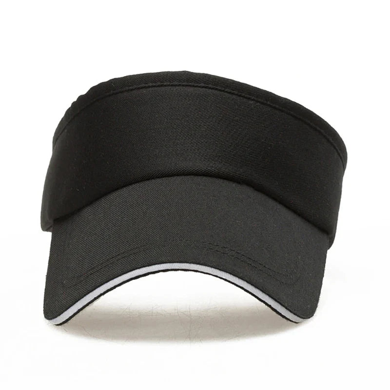 Empty Top Visor Cap Women Sunscreen Hats Man Cotton Snapback Cap Adjustable For Running Tennis Golf Unisex