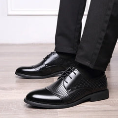 Men Business Formal Dress Shoes Breathable fashion oxford shoes Leather Shoes