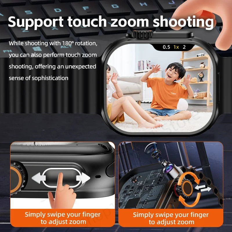 CD12 S11 Ultra 3 Smartwatch 4G 5G 2.26inch Amoled Android 12.0 Smart Watch With Rotary Camera Compass GPS WIFI 2080mAH Battery
