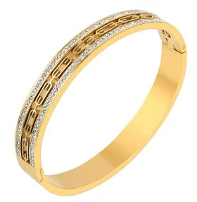 Stainless Steel With Zirconia Bracelet Simple Jewelry