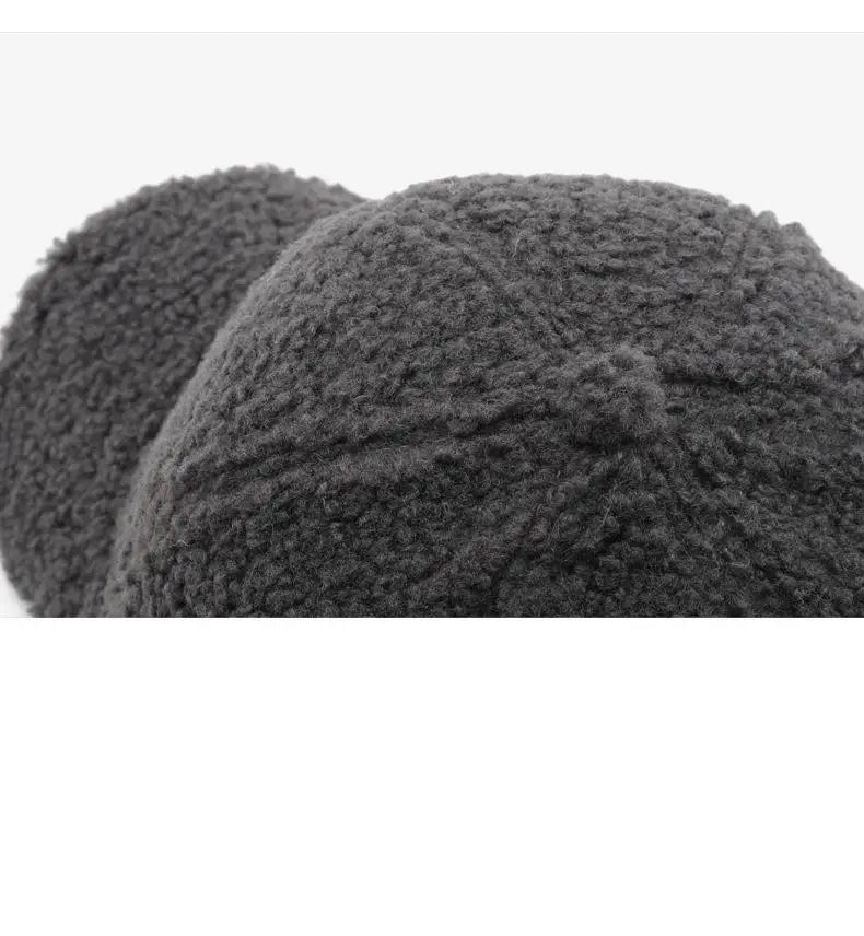 Winter Hats For Women Faux Fur Baseball Cap Female Outdoor Sunshade Keep Warm Solid Color Gorras Casquette Cap Men Casual New