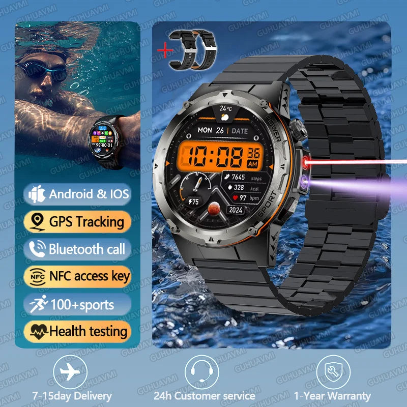 GPS Sports Waterproof Smart Watch Men
