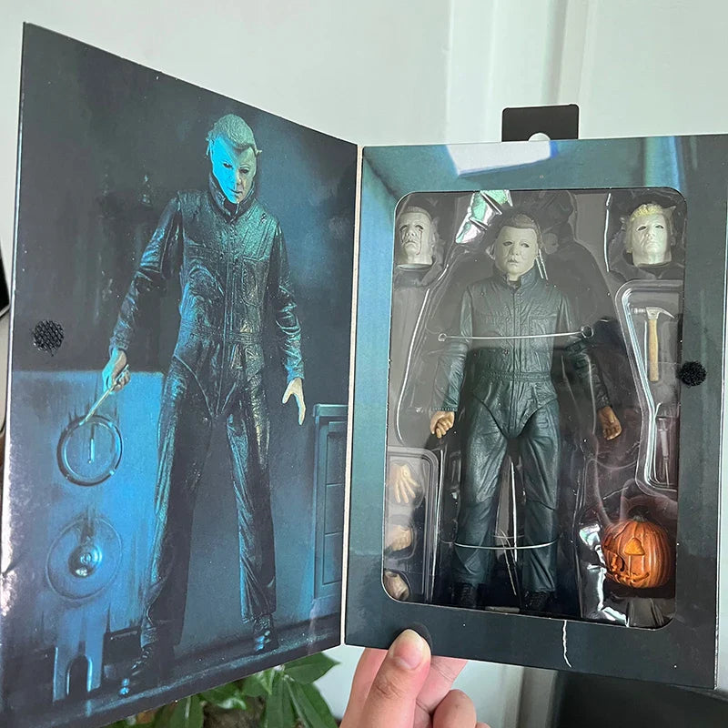 NECA Michael Myers Figure With LED Pumpkin Halloween Ultimate  Action Figure Toy Doll Decor Christmas Gift Halloween Horror Toy