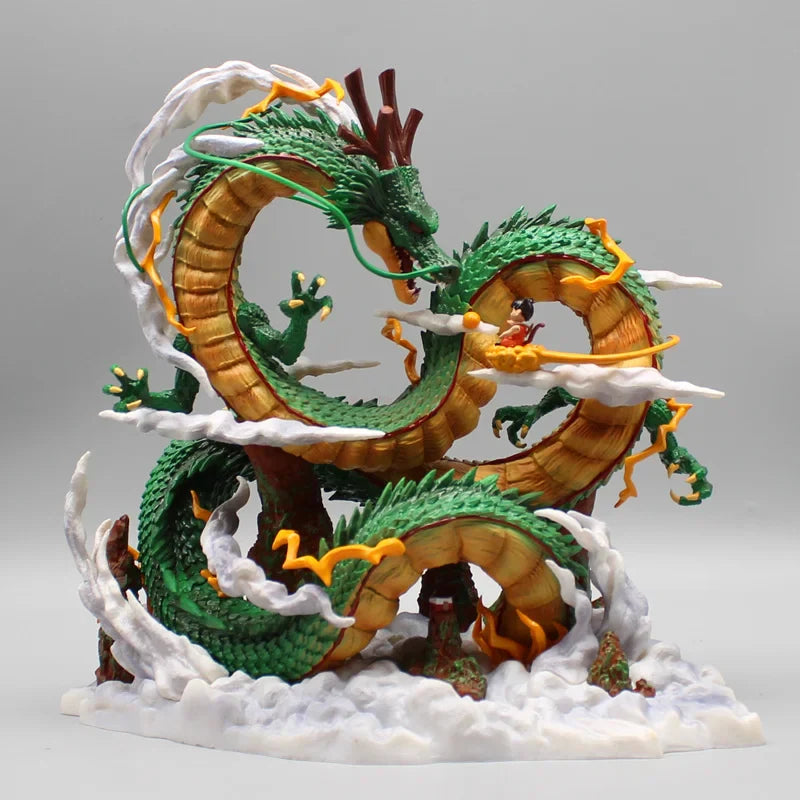 Dragon Ball Anime Figure 22cm Shenron Figures Goku And Shenron Figurine Pvc Statue Model Doll Collection Ornament Kids Toy Gifts