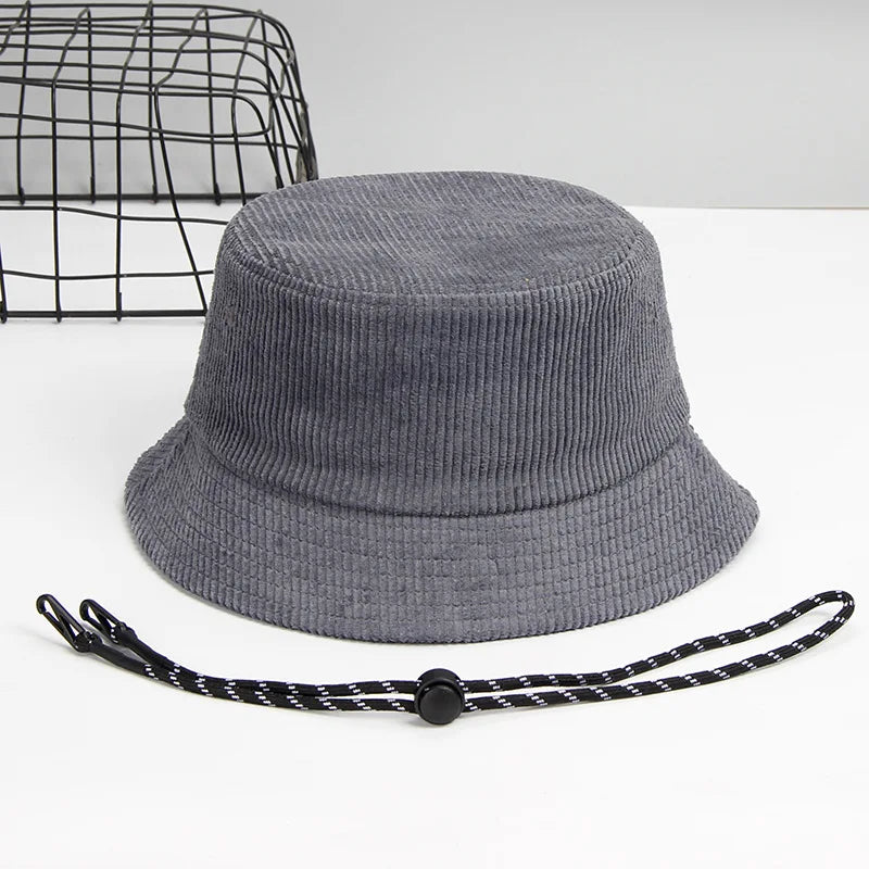 Dad Winter Hat Lady Outdoors Corduroy Bucket Hats Men Big Size Fisherman Hat 54-56cm 56-58cm 58-60cm 60-62cm 62-64cm