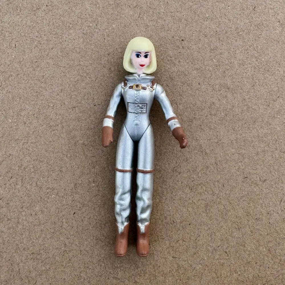 Original Vintage ST Mini Figure Dolls 10cm Flight Attendant 7cm Astronaut Cute Little Girl Joints Movable Limited Collections
