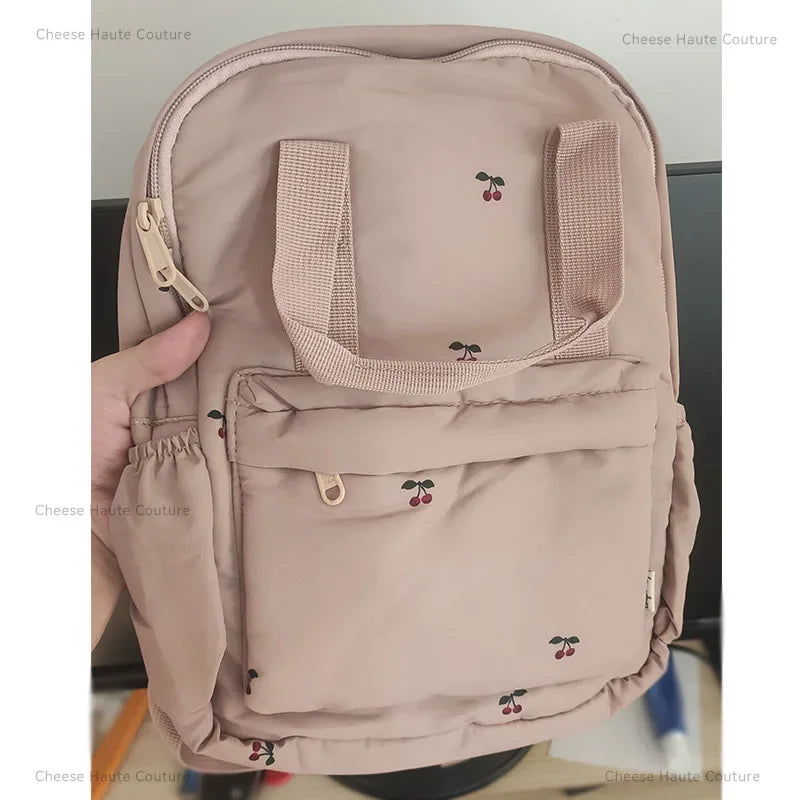 New KS Baby Backpack Parent-child Kids Schoolbag Kindergarten Bags Brand Traveling Cherry Children's Boys Girls Mom Storage