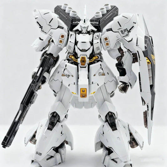RG 1/144 MSN-04 Sazabi White Star Version Assembly Model Kit Action Figures With Decals Collectable Mecha Toy Desk Deco Boy Gift
