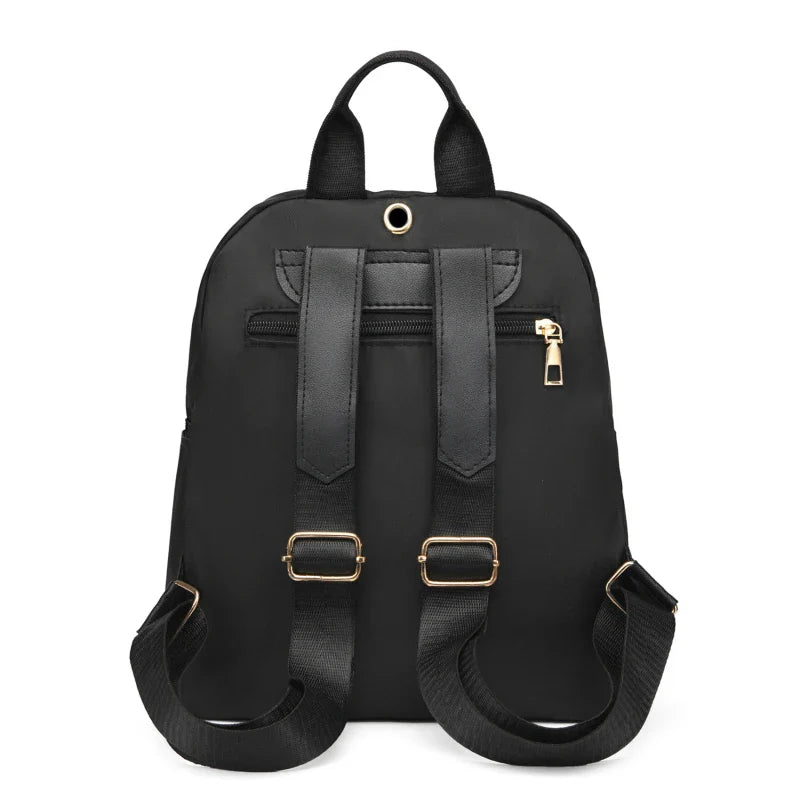 Women Backpack Travel Casual Waterproof Oxford Shoulder Bags Female Large Capacity Handbag Rucksack Black Purse School Pack
