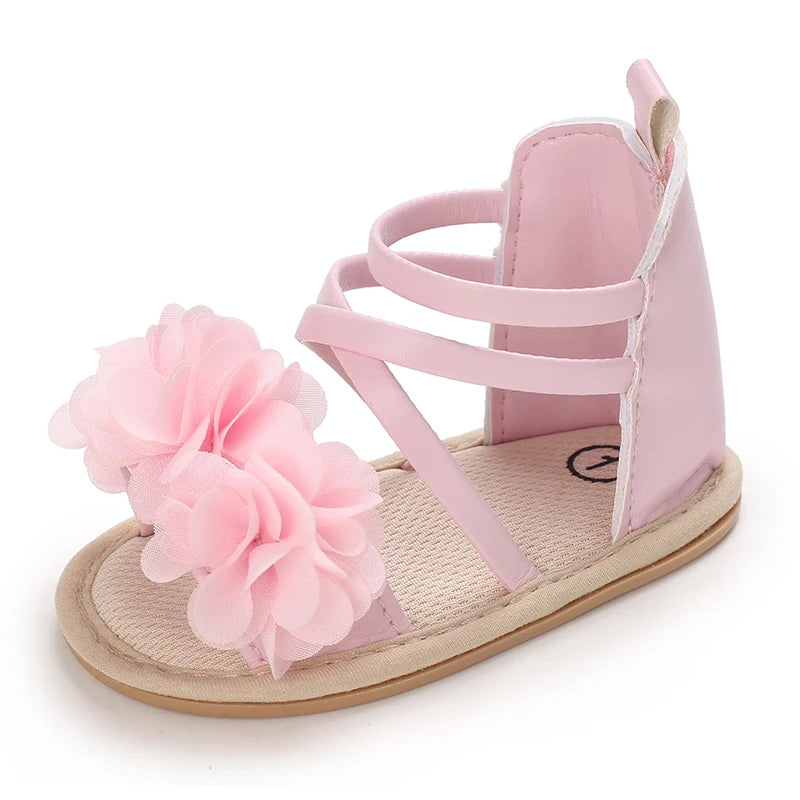 Infant Baby Shoes Baby Boy Girl First Walkers Shoes Toddler Flats Sandal Flower