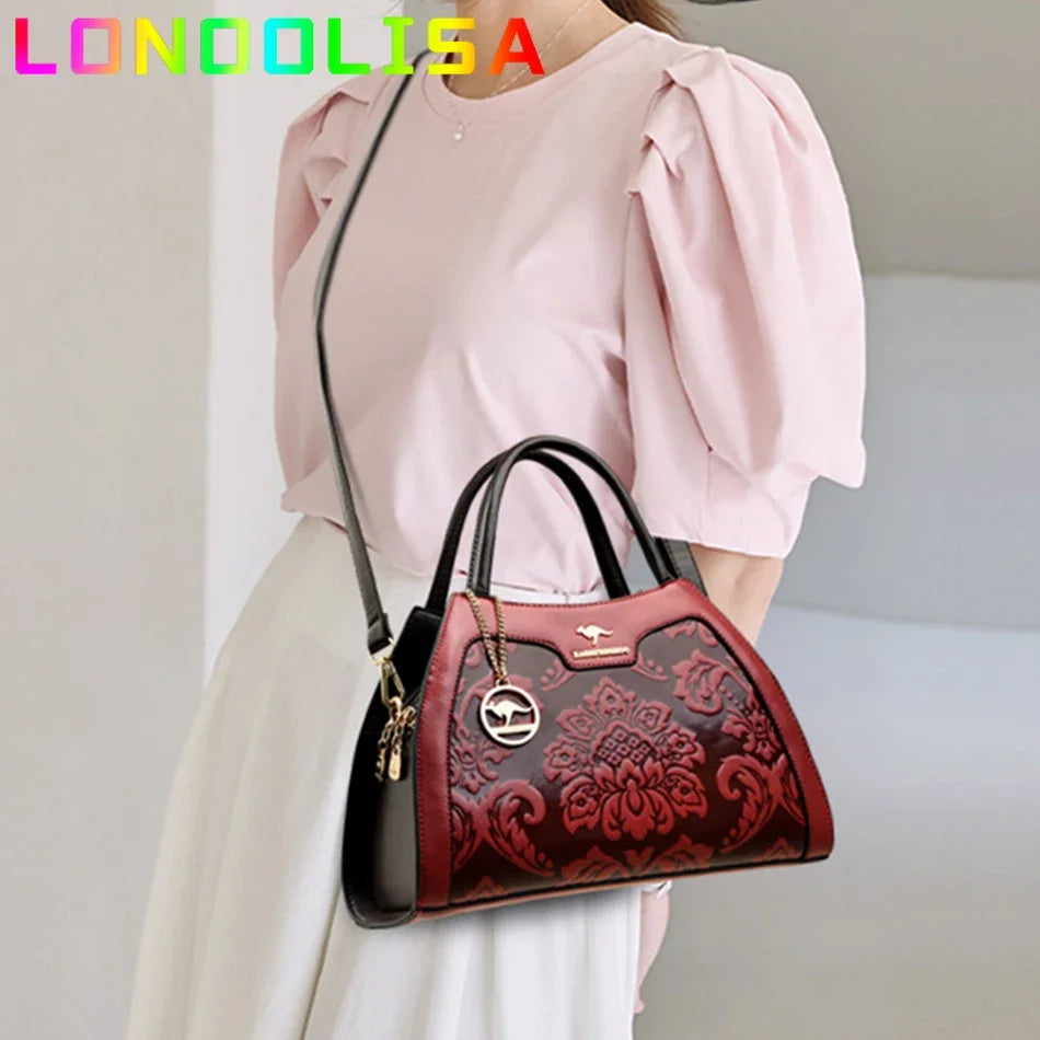 Casual Tote Leather Handbags Purse Women Bag Designer Messenger