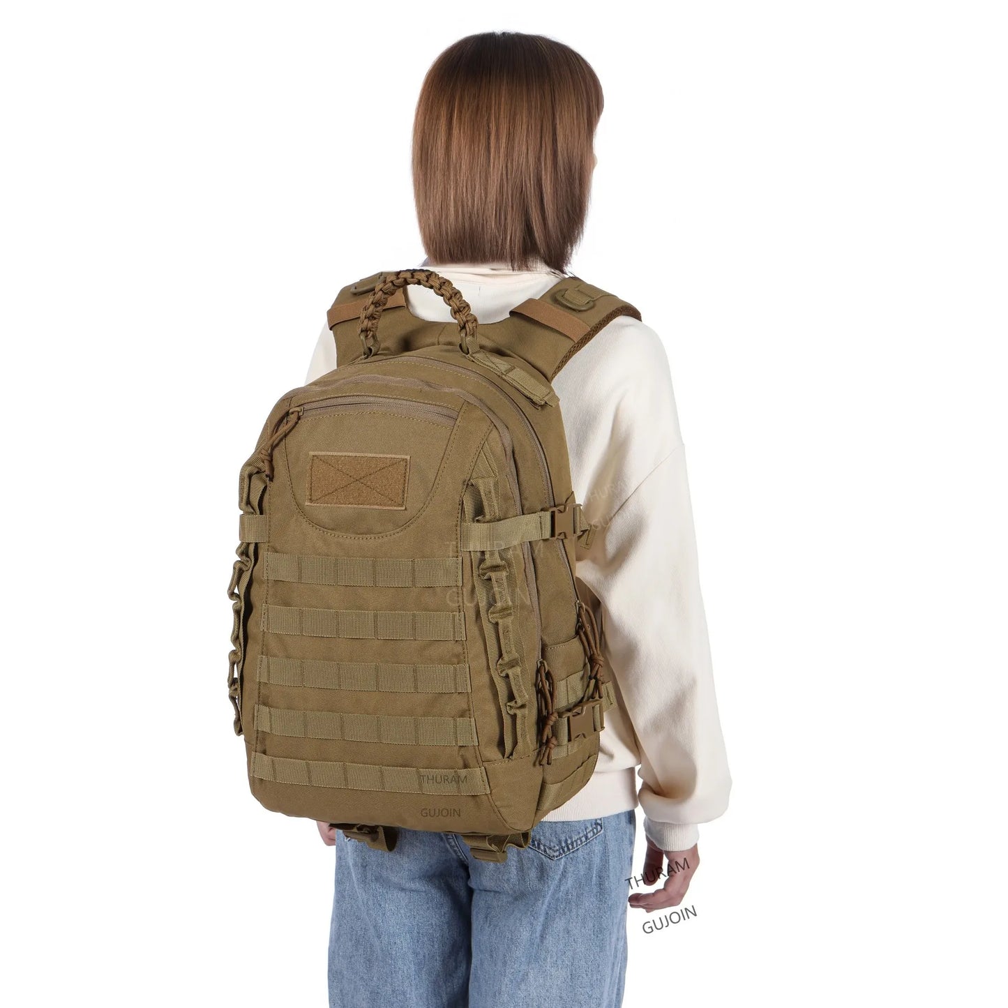 38L Tactical Backpack Style, Large Capacity Waterproof Outdoor Rucksack with MOLLE System, Hiking Camping Travel Bug Out Bag