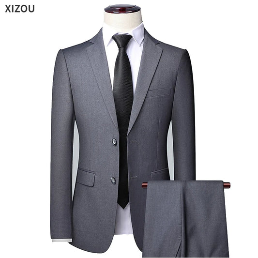 Tuxedo for Mens: Men Suits For Wedding 2 Pieces 3 Sets Blazers Elegant Formal Jackets