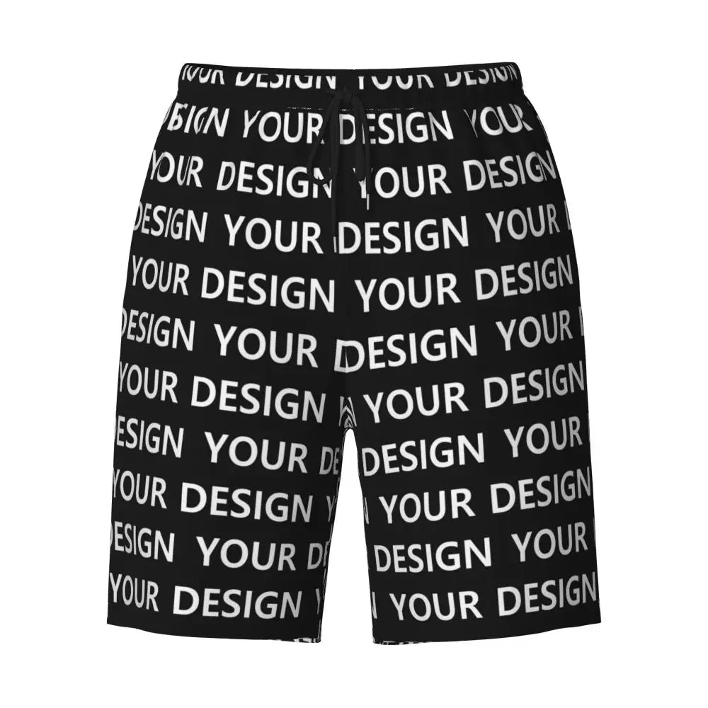 Add Design Board Shorts Summer Custom DIY Made Your Image Hawaii Board Short Pants Men Sportswear Quick Dry Design Swim Trunks