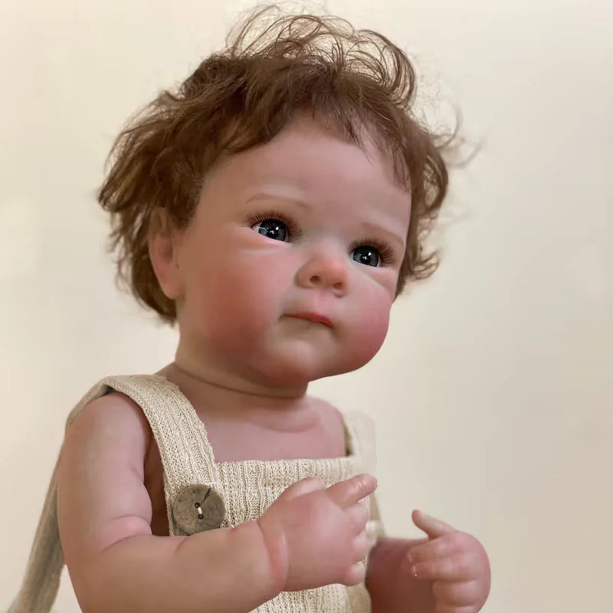 JOYORA 50CM Vinyl Realistic Baby Girl Doll Skin Visible Vein Newborn Size Doll Fashion Rebirth Doll Silicone Doll Easter Gift To