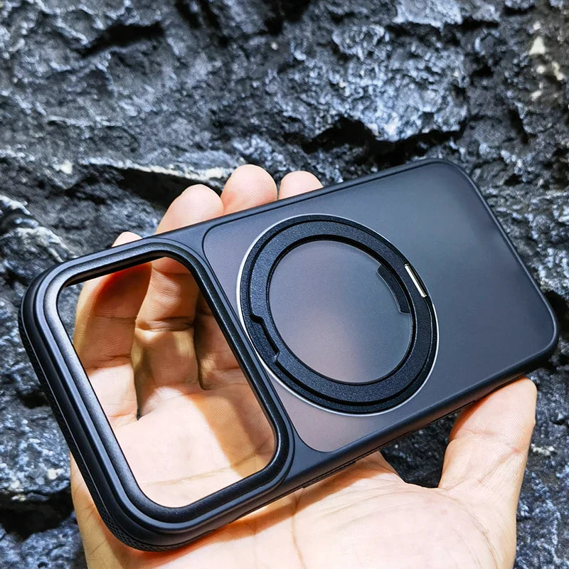 Magnetic 360 Degrees Rotating Ring Holder Case For iPhone 17 Pro Max / 17 Air