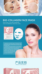 5PCS Absorbable Bio-Collagen Face Mask Wrinkle Remover Fade Fine Lines Lifting Nicotinamide Brightening Moisturizing Skin Care