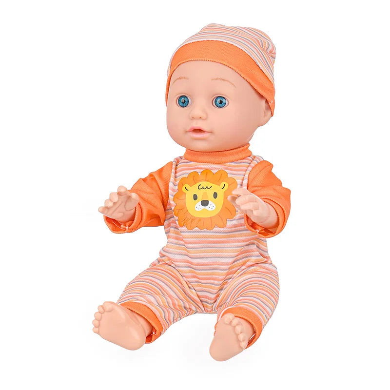 12inch Realistic Reborn Baby Doll For Kids Cute Baby Doll Movable Doll With Jumpsuits Birthday Gifts Children's Toys