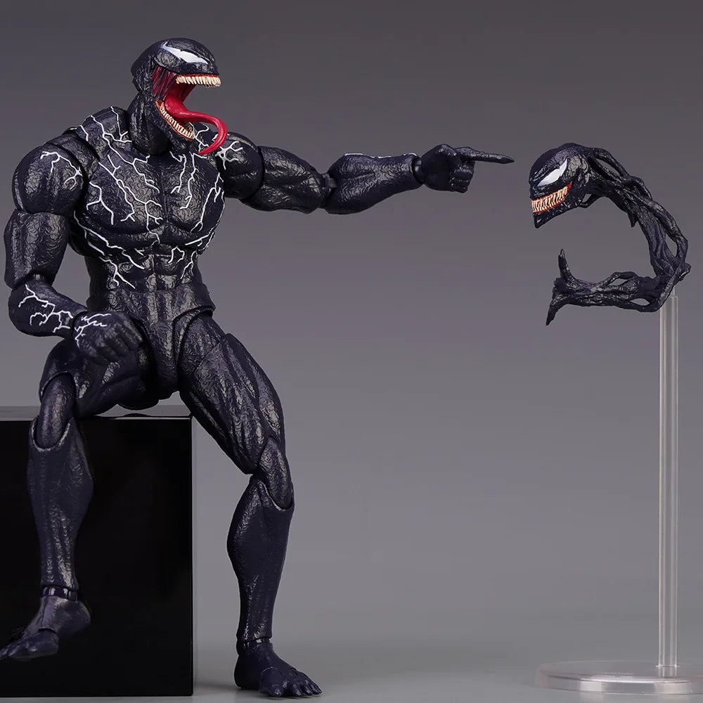 Venom AMAZING YAMAGUCHI legends Action Figure Joint Movable Change Face Statue Model Collectible kids for Toy Gift