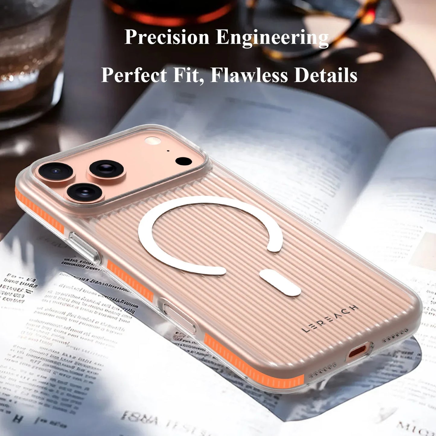 Lereach Magnetic Matte Phone Case for iPhone 17 Pro Max / 17 Air / 17 - PC+Magnet Material, Anti-slip Drop Protection