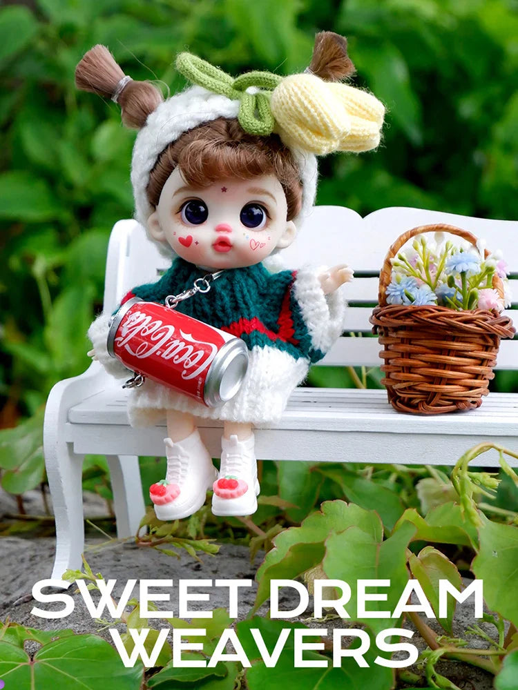 bjd doll Dolls for girls 13cm Labbu doll pocket mini blyth girl Doll Barbi Cry Baby Ball jointed doll Mobile phone Decoration