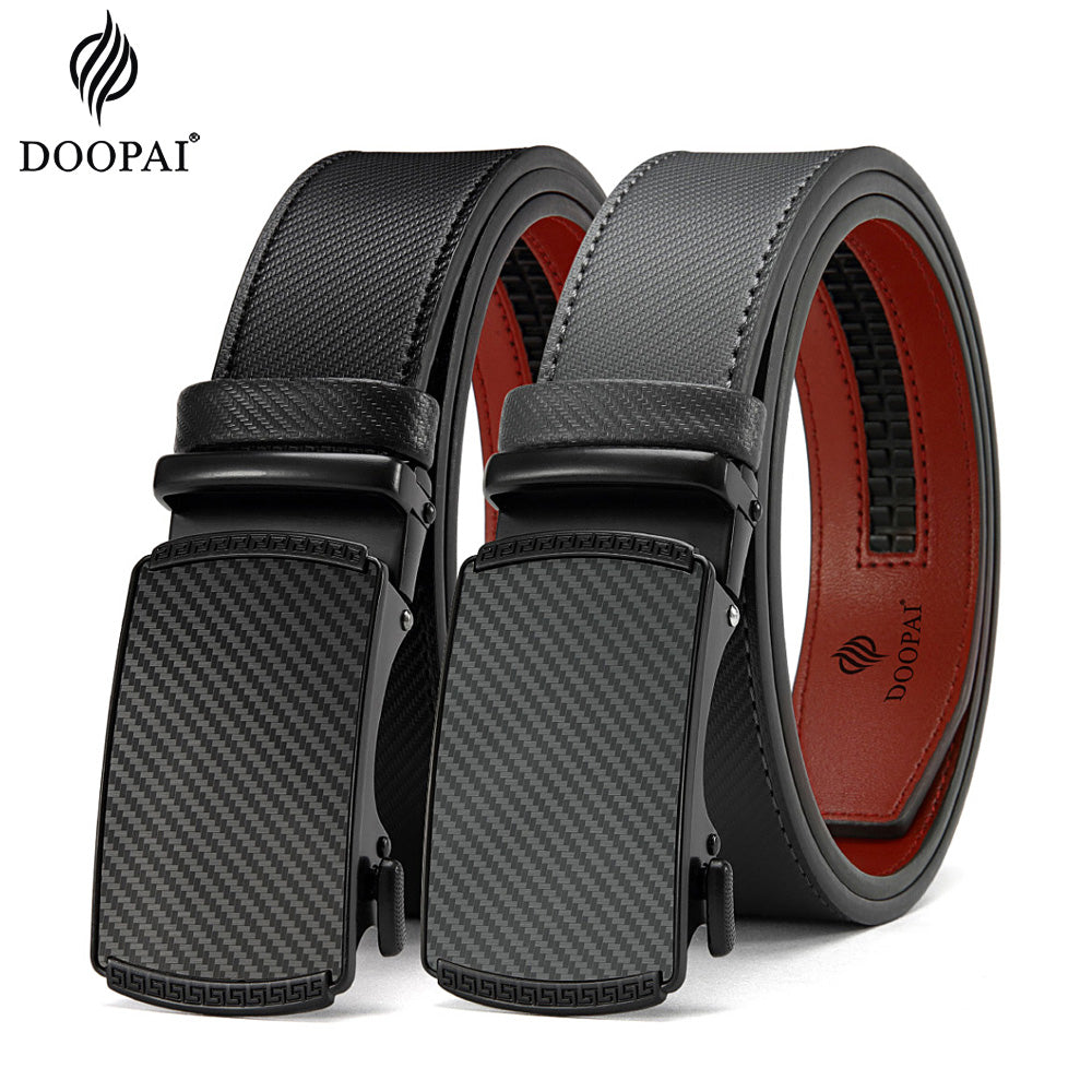 125cm Men Belts Leather Waist Strap Male Automatic Buckle Waistband Mens High Quality Girdle Belts for Women Men Gifts