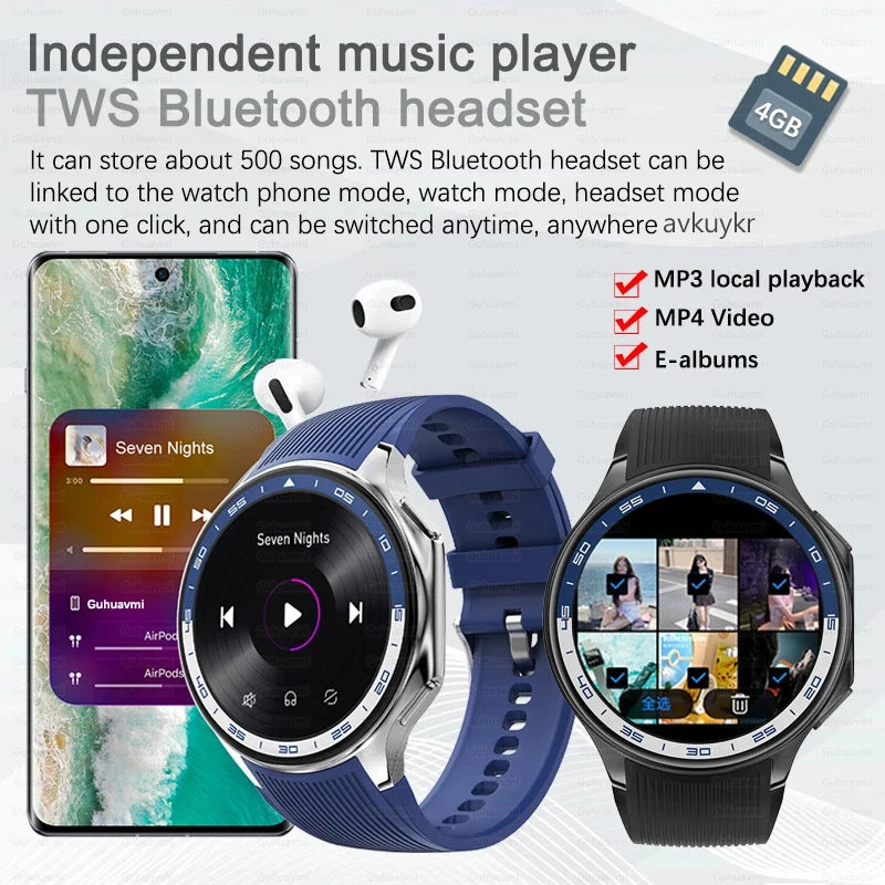 2025 Men High-End Business Watch For IOS OPPO Watch X 4G Large Memory Video playback Smartwatch Sport Fitness Waterproof Watches