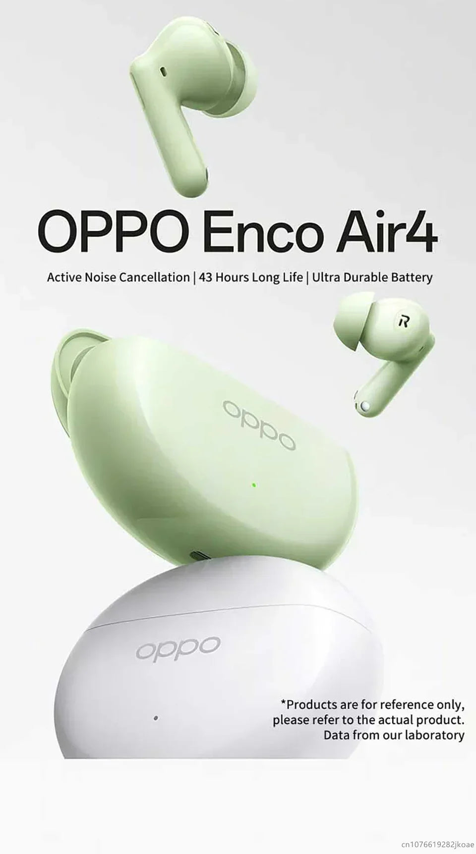 New OPPO Enco Air4 Earphones Wireless Bluetooth 5.4 ANC Noise Cancelling Sports Game Headphones HiFi Stereo HD Mic Call Headset
