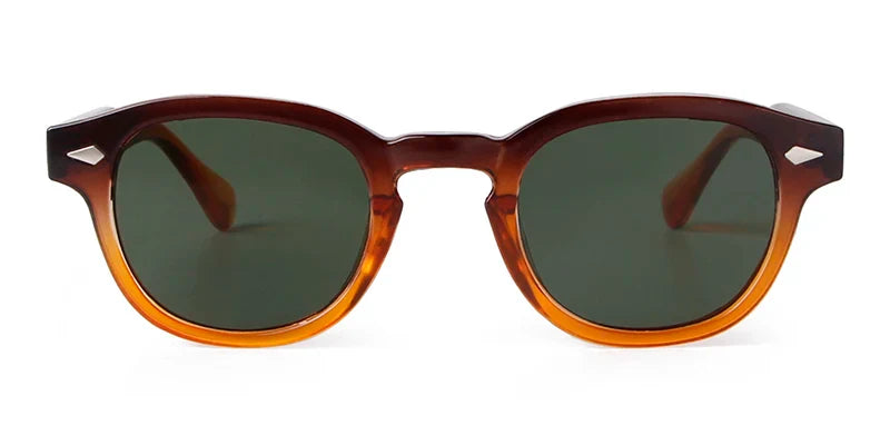 Fashion Transparent Blue Round Sunglasses Women Men 2024 Retro Rivet Tortoise Small Square Sun Glasses UV400 Lunettes De Soleil