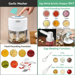 Efficient, Handy, and Portable Multifunctional Mini USB Kitchen Food Chopper