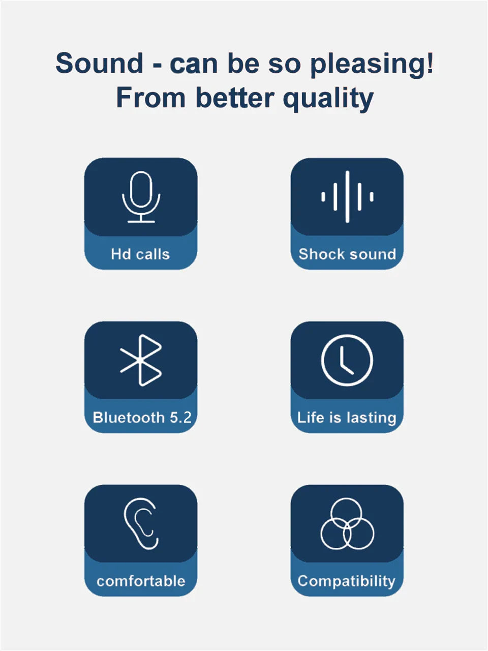 Wireless Bluetooth Headphones With Microphon Earphone ENC Noise Cancelling Handsfree Talking Headset Busines Auriculares Driving