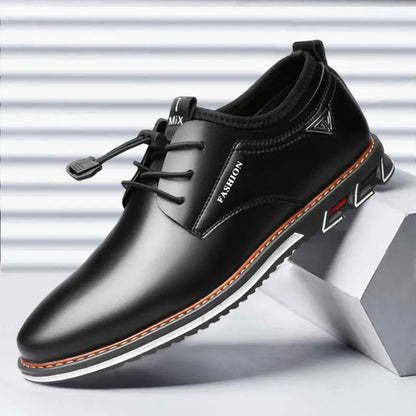 Dropshipping Men Dress Shoes Cowhide Leather Shoes Men's Comfortable Low-top British Casual Shoe Platform Shoes Man Formal Shoes