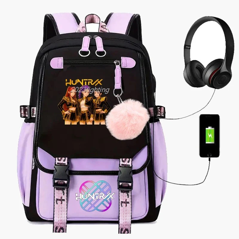Backpack Cartoon Rucksack Girls School Bag High Capacity Women Backpack