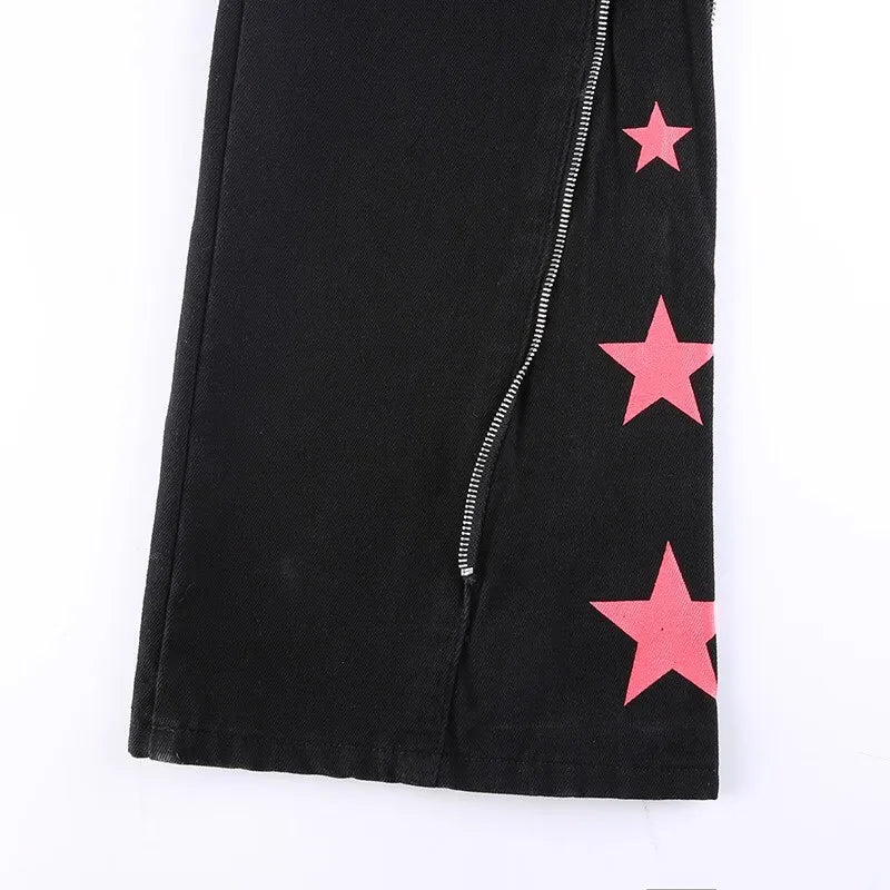 Tube Y2k Jeans Ladies Darkness European and American Style Women's Pants