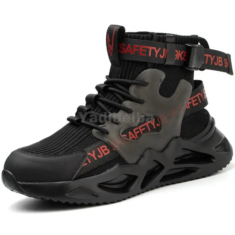 Work Boots Indestructible Safety Shoes Men Steel Toe Boots Puncture-Proof Work Shoes Men Women Safety Boots Protective Shoes