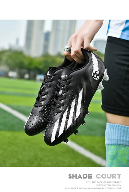 Soccer Shoes Sport Outdoor Men Breathable Cleats FG Football Boots