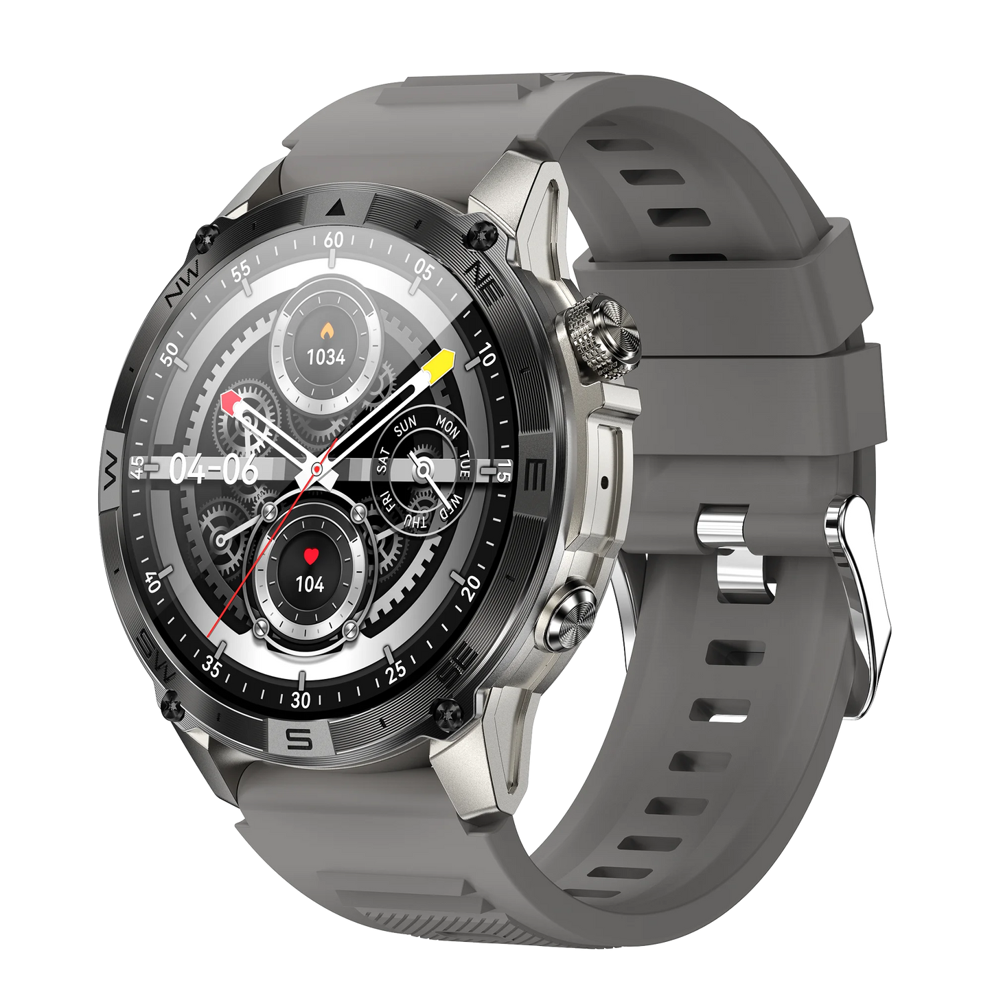 NORTH EDGE GPS Sports Smart Watch 1.43'' Amoled Display AOD Mens Watch Bluetooth Call Altitude Barometer Compass IP68 Waterproof