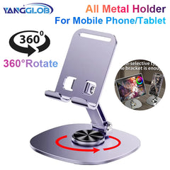 720 Rotate Aluminum Alloy Portable Tablet Holder For iPad Adjustable Flexible