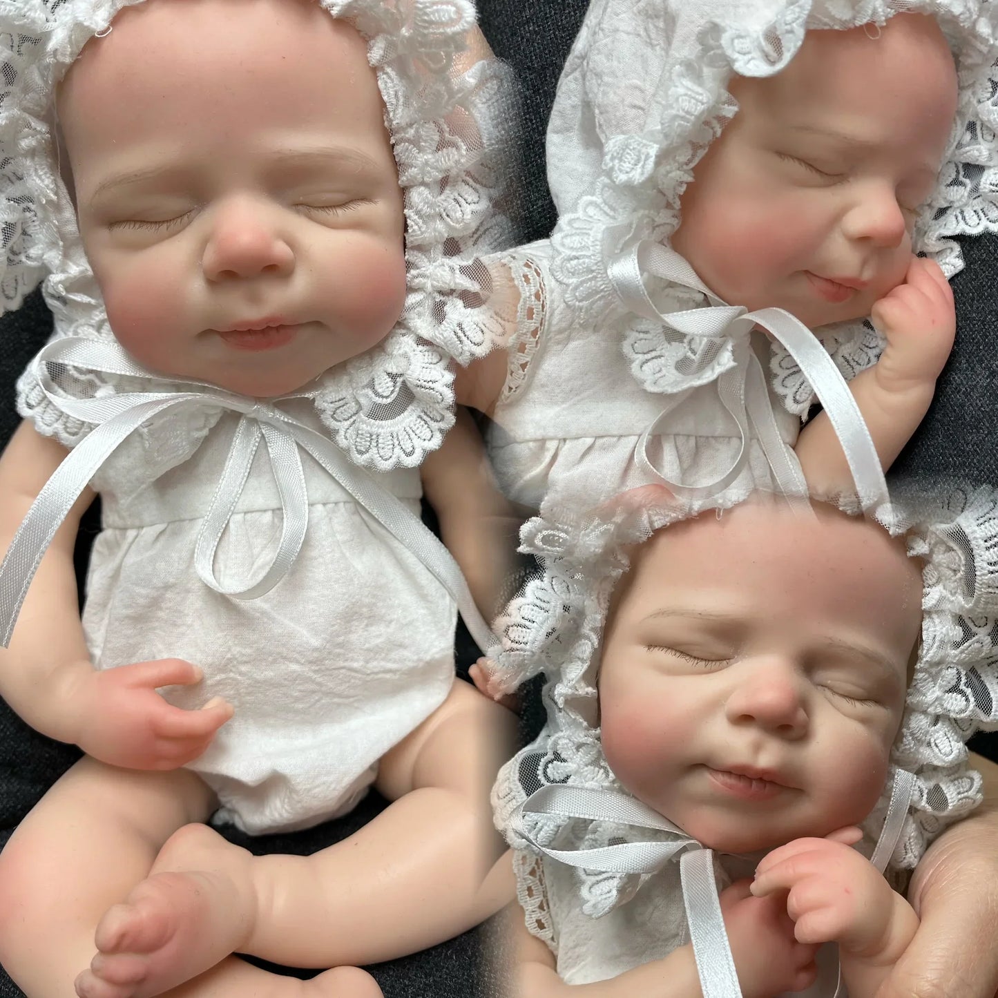 AnjoDoll 13Inch Open Mouth Pascale Reborn Doll Full Body Soft Silicone Girl Painted Doll Toys reborn de silicone real cuerpo