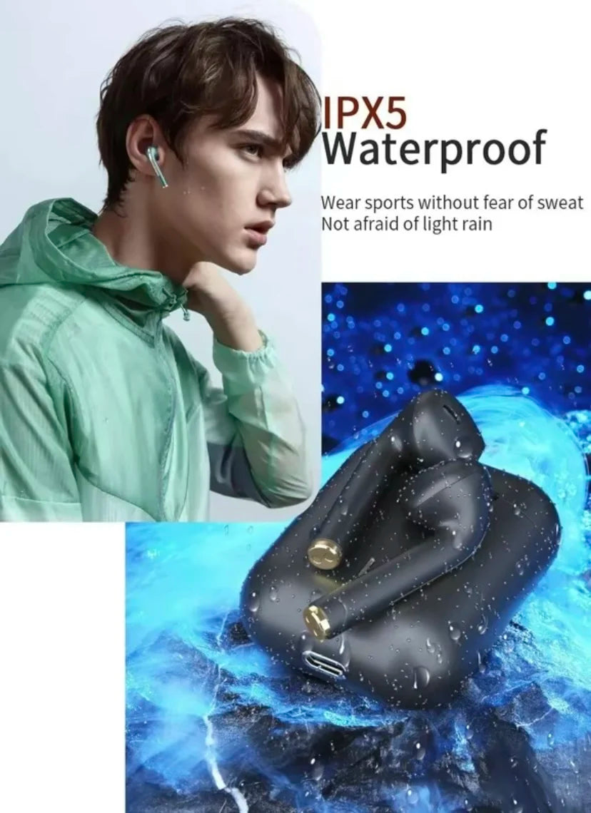 J18 Binaural Wireless Stereo Earbuds Pop Up 5.0 Mini Sports Tws Bluetooth Headset