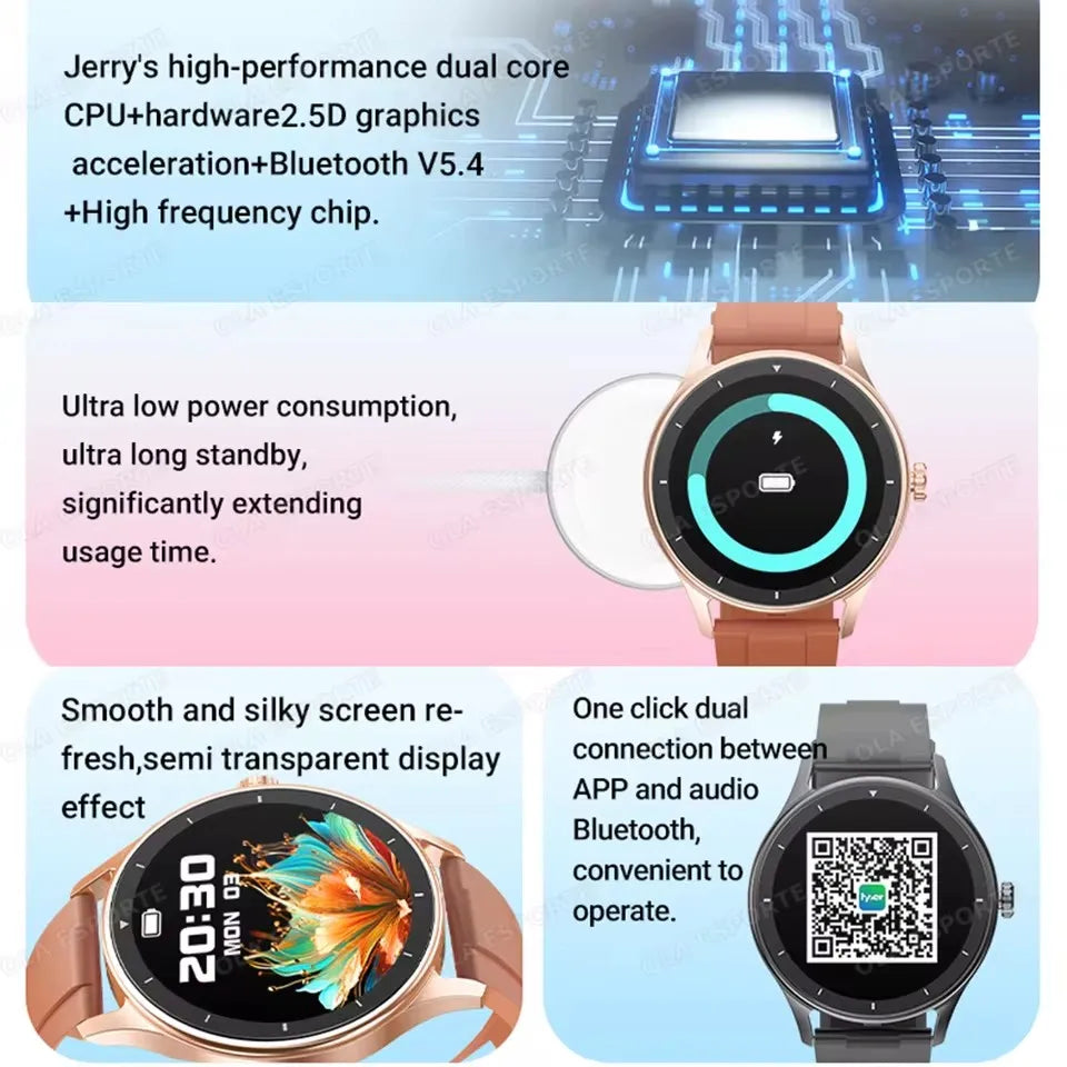 2026 Smart Watch Women Men Ladies Gift Sport Fitness Men Watches Heart Rate Monitor Waterproof Smartwatch For Android IOS