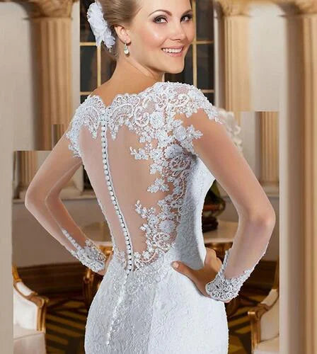 White Bridesmaid Dresses: Wedding Dress Small Pearls Beaded Embroidery