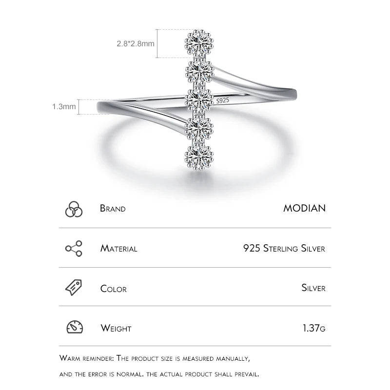 Authentic 925 Sterling Silver Fashion Delicate Finger Rings For Women Wedding