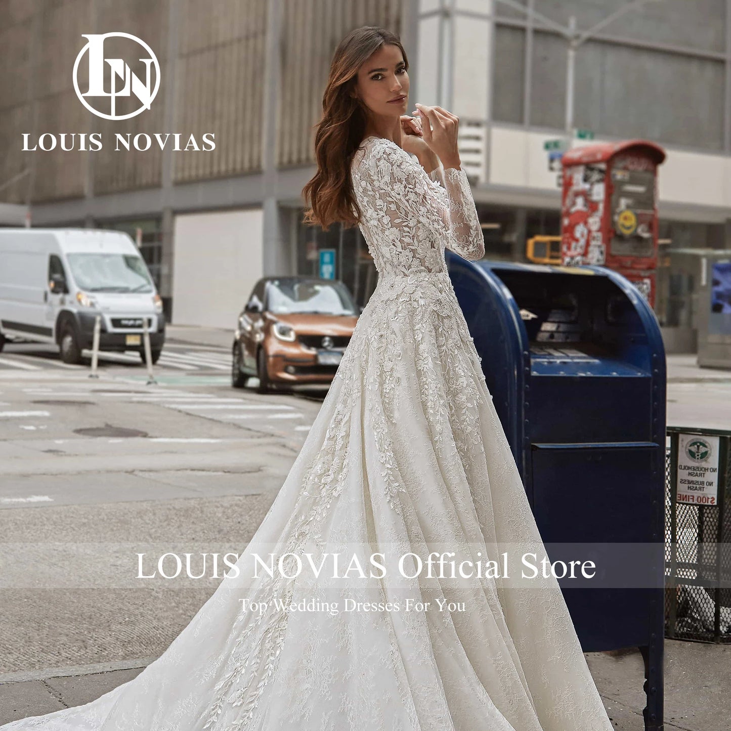 White Bridesmaid Dresses: A-Line Long Sleeve Wedding Dresses Sequined Illusion
