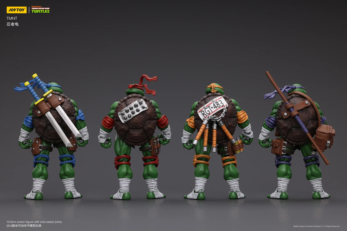 [Available in Asia]JOYTOY 1/18 Action Figure TMNT Ninja Turtles Michelangelo Donatello Leonardo Raphael Anime figures Toys Model