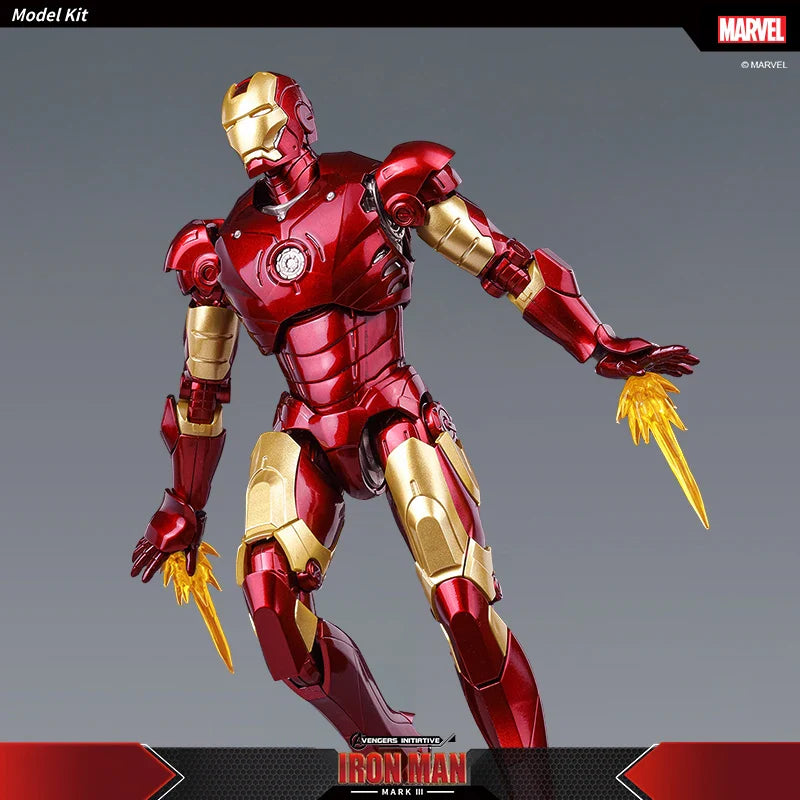 Marvel Iron Man MK3 Fondjoy Assemble Toy Iron Man Model 15cm ABS Material 1/12 Scale Action Figures Toy Birthday Gifts For Boys