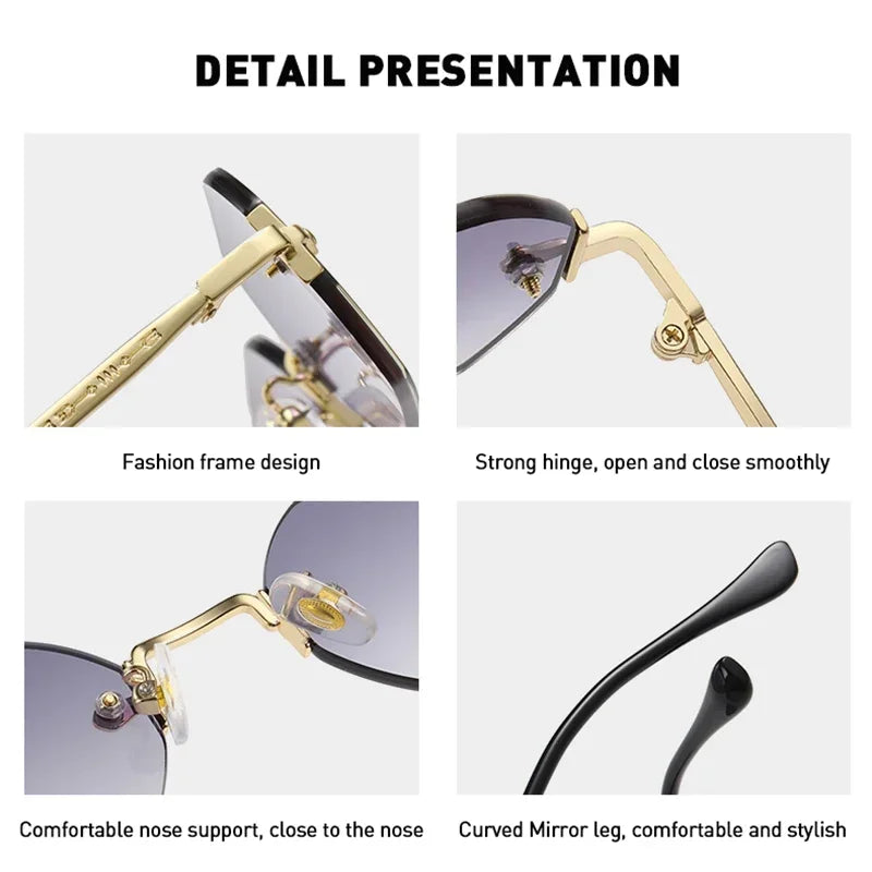 Sunglasses Women Men Luxury Brand Designer Popular Travel Small Frame