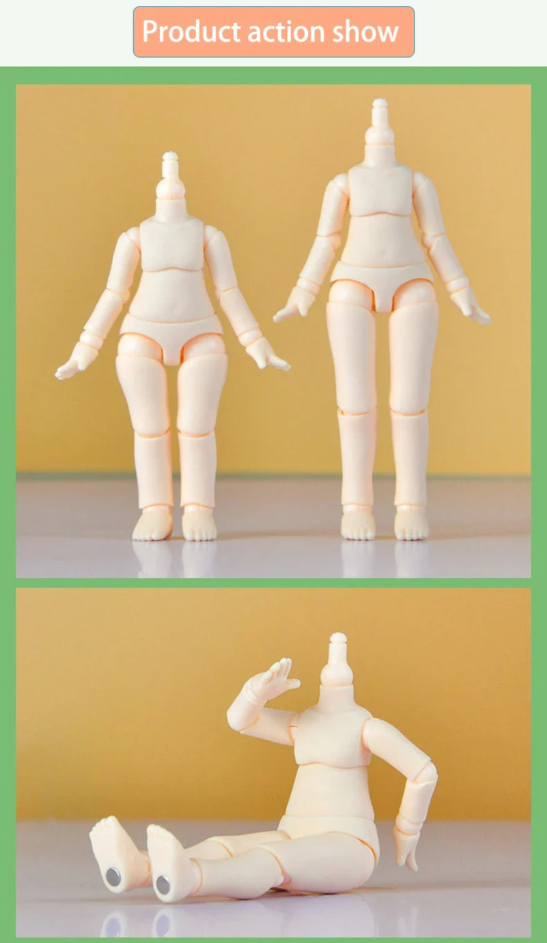 YMY 2nd Generation Doll Body Ob11 Doll Spherical Removeable Joint Body Doll For Penny, GSC, Molly, Obitsu 11, NendoroidS Head
