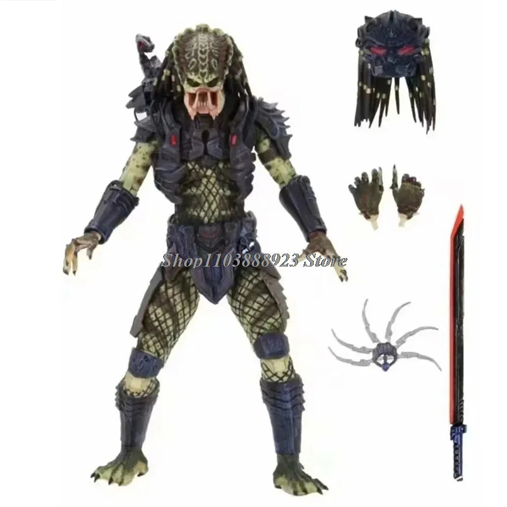 NECA Predator Figrue Ultimate Shaman Elder Armored Lost Warrior Jungle Hunter Snake Vision Predator Alien Figure Model Toy Gifts